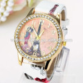 120013B# latest color gold watch geneva with quartz movement